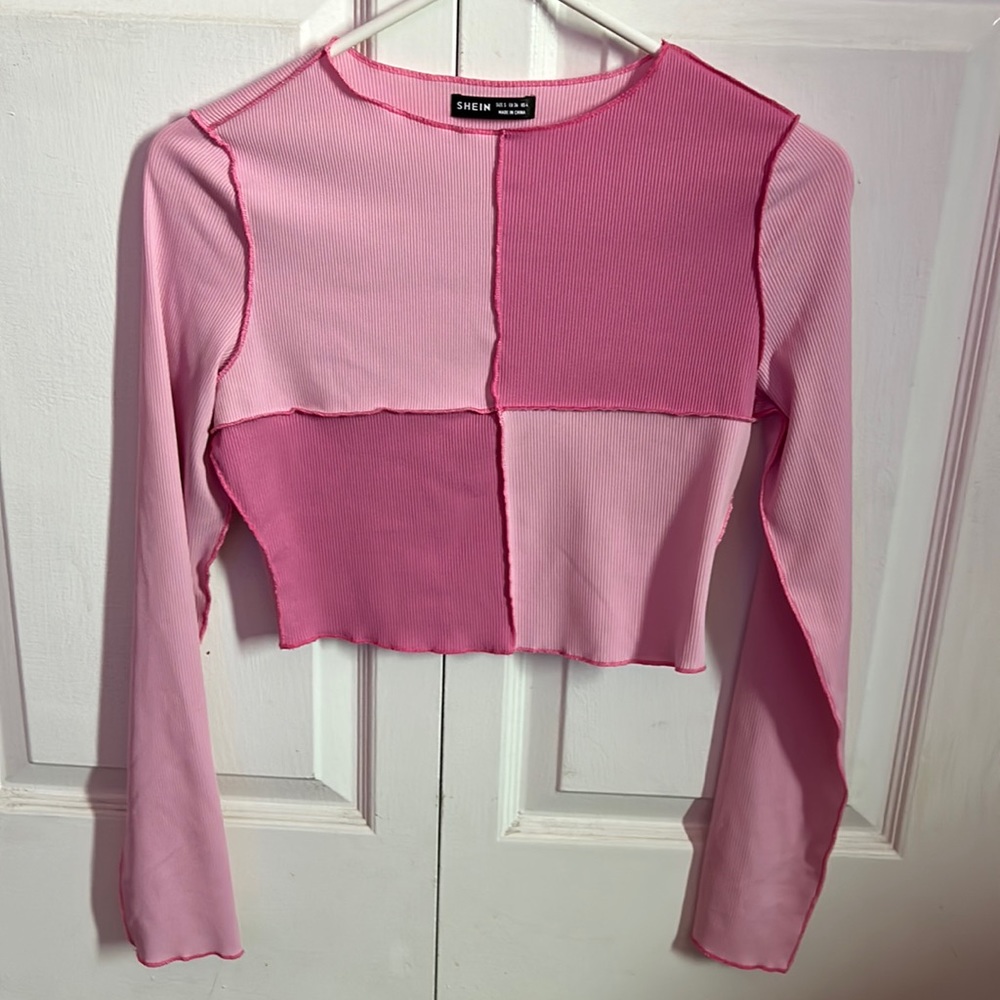 pink shein long sleeve!
